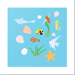 Ocean Life Posters and Art